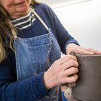 Kerstin Gren in her studio 2018